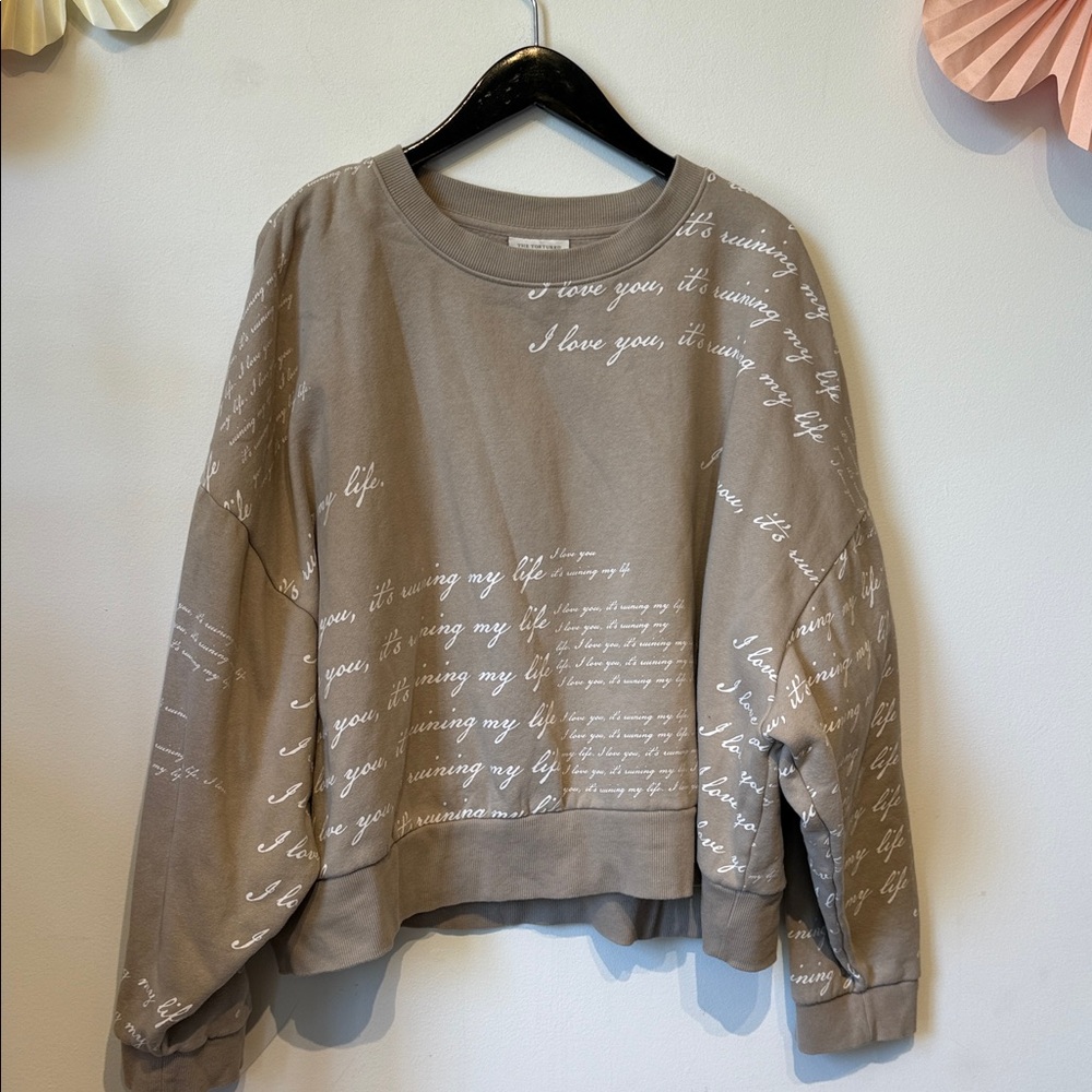 Taylor swift tortured poets sweatshirt 2X